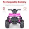 Best Choice Products 12V Kids Ride-On ATV Quad w/ Bluetooth, 2.4mph Max, Treaded Tires, LED Lights, Radio